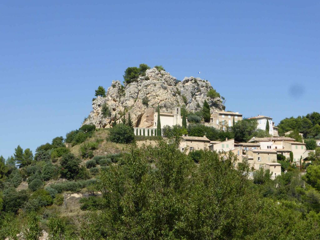 View of La Roque-Alric from below